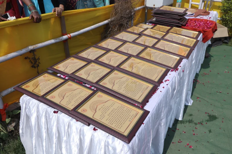 <p><span style="color: #7d4219;"><strong><span style="font-family: 'book antiqua', palatino; font-size: 14pt;">The Donor&rsquo;s Name Engraved in the Golden Book</span></strong></span></p>