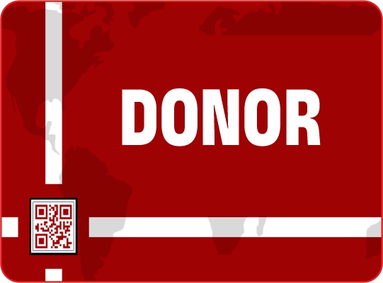 <p style="text-align: center;"><span style="color: #7d4219;"><strong><span style="font-family: 'book antiqua', palatino; font-size: 14pt;">Donor Card</span></strong></span></p>