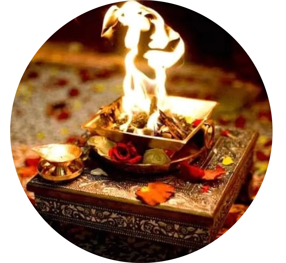 <p style="text-align: center;"><span style="color: #7d4219;"><strong><span style="font-family: 'book antiqua', palatino; font-size: 14pt;">Vedic Yagya Ceremony</span></strong></span></p>