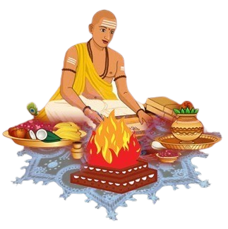 <p style="text-align: center;"><span style="color: #7d4219;"><strong><span style="font-family: 'book antiqua', palatino; font-size: 12pt;">Conducted with utmost sanctity by Veda Pandits</span></strong></span></p>