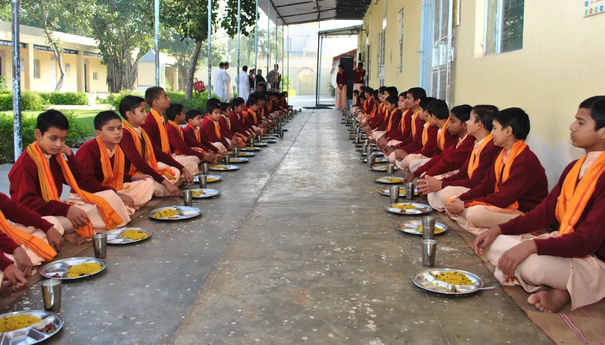 <p style="text-align: center;"><span style="color: #7d4219;"><strong><span style="font-family: 'book antiqua', palatino; font-size: 14pt;">Feed Young Minds, Support Gurukul Students</span></strong></span></p>