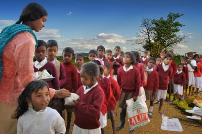 <p style="text-align: center;"><span style="color: #7d4219;"><strong><span style="font-family: 'book antiqua', palatino; font-size: 14pt;">Feed a Future: Meals for Adivasi Children</span></strong></span></p>